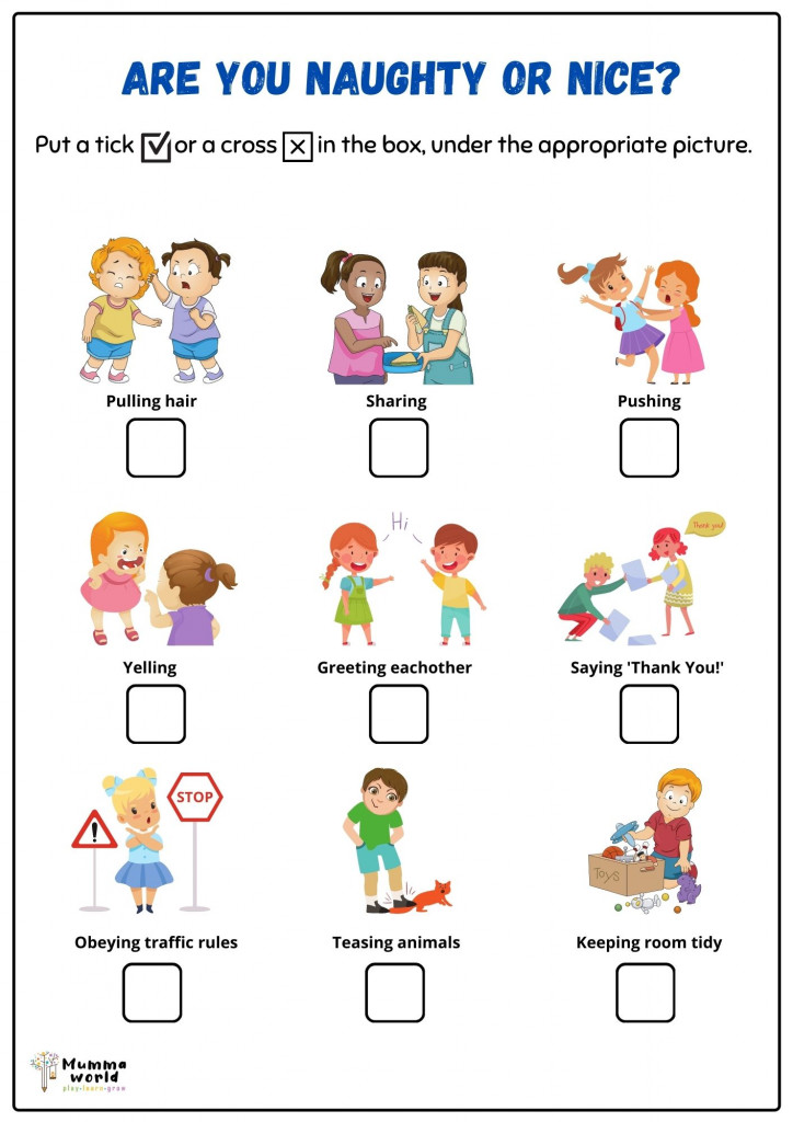 Manners Worksheet For Preschoolers Free Printable